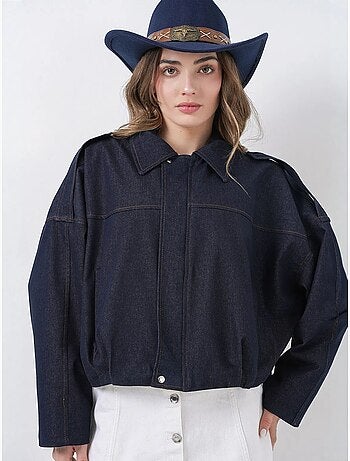 Veste courte oversize avec fermeture éclair et poche bdart