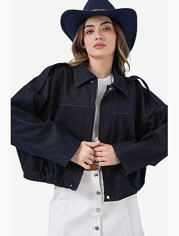 Veste courte oversize avec fermeture éclair et poche bdart