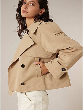 Veste courte pour femme esprit trench 'Deeluxe'