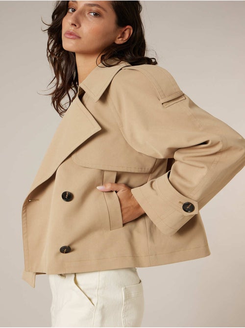 Veste courte pour femme esprit trench 'Deeluxe' - Kiabi