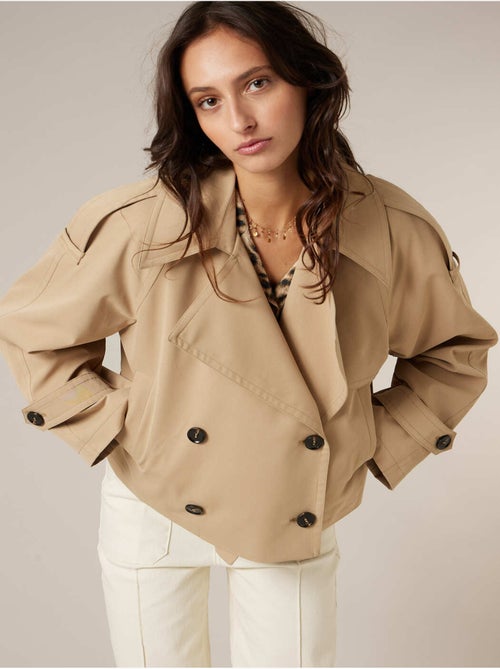 Veste courte pour femme esprit trench 'Deeluxe' - Kiabi