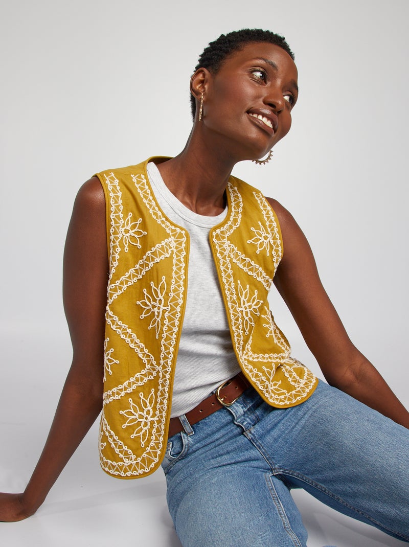 Gilet Costume Gilet Femme Printemps 2020 Femme Coton Costume Gilet