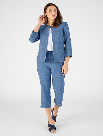 Veste courte tissu texturé - Damart