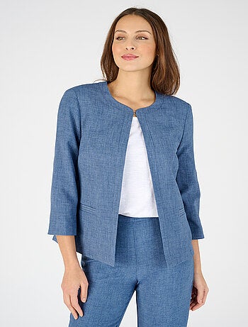 Veste courte tissu texturé - Damart