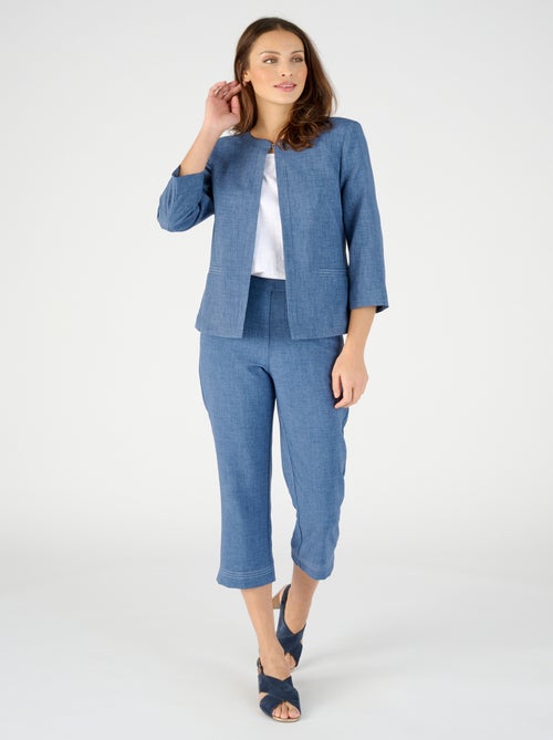 Veste courte tissu texturé - Damart - Kiabi
