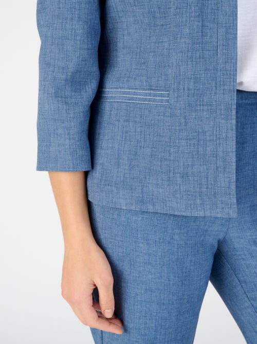 Veste courte tissu texturé - Damart - Kiabi