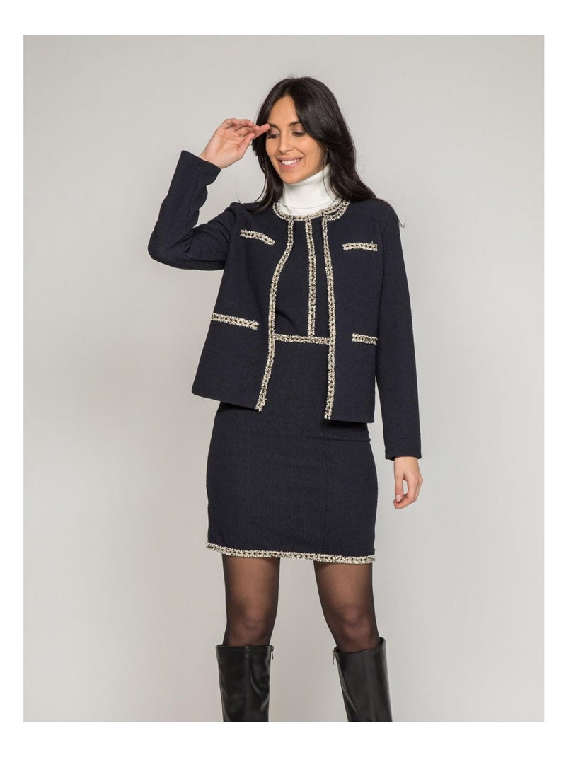 Veste courte UBAK Bleu marine - Kiabi