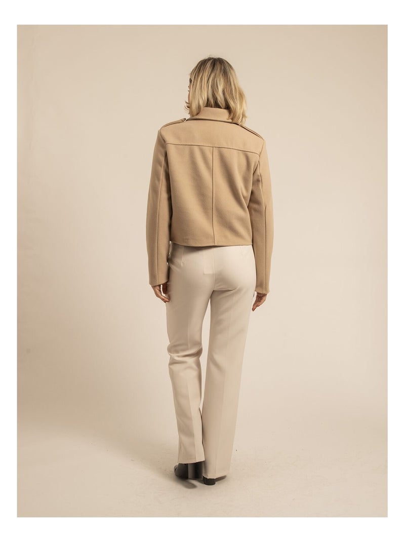 Veste courte UTENA Beige - Kiabi