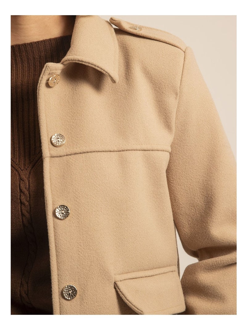 Veste courte UTENA Beige - Kiabi