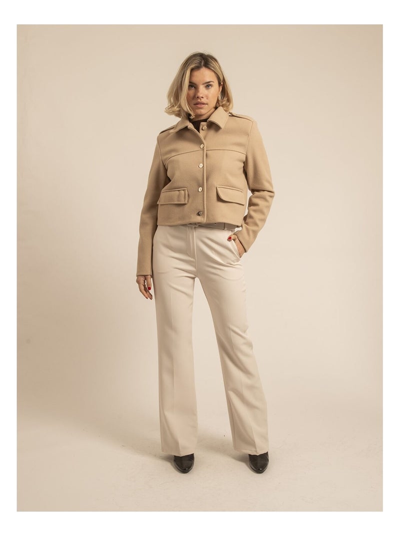 Veste courte UTENA Beige - Kiabi