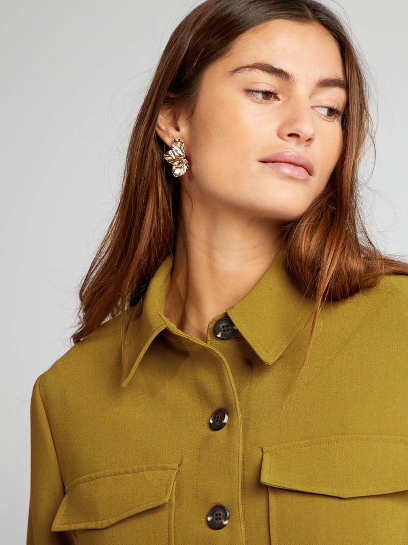 Veste Courte Femme Garella - Vert Anis - Taille 38 - Légère Et Estivale - Occasion Très Bon état