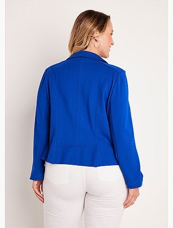 Veste courte zippée droite maille milano - AFIBEL