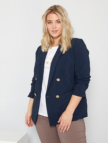 Veste croisée boutons dorés