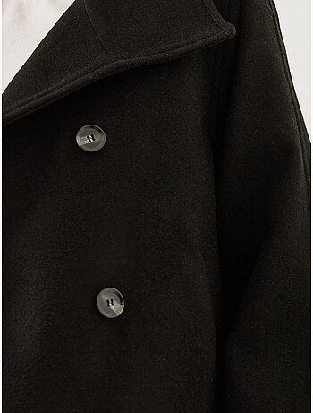 Veste croisée en laine boutonnée bianco lucci