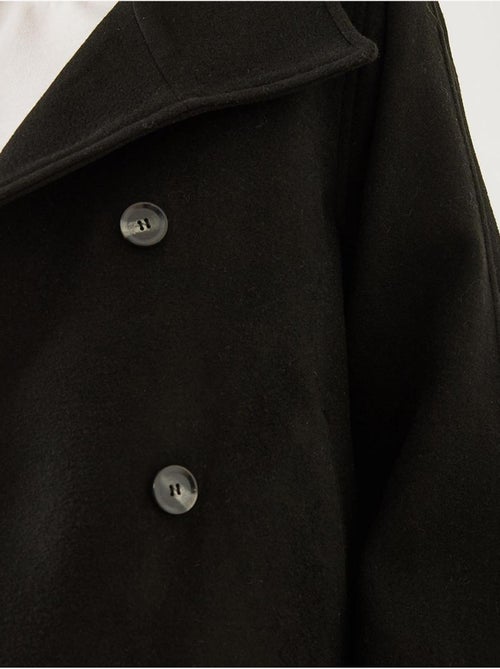 Veste croisée en laine boutonnée bianco lucci - Kiabi Veste croisée en laine boutonnée bianco lucci - Kiabi