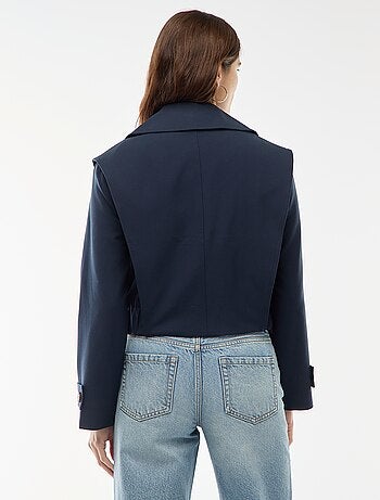 Veste cropped style trench
