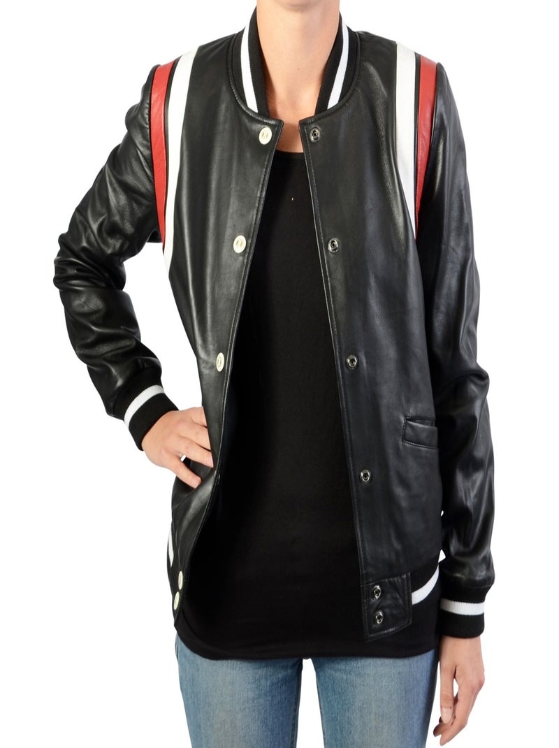 Veste Cuir Redskins Ambroise Sting Noir - Kiabi