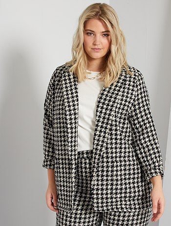 Veste de blazer en tweed