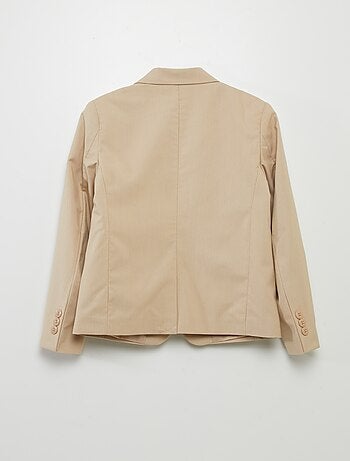 Veste De Cérémonie TERA BORA Effet Froissé Beige - Taille T2 - Neuve Avec étiquettes