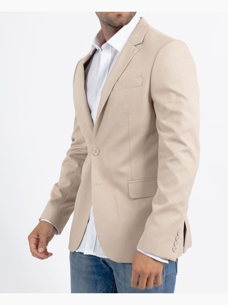 Veste de costume Beige - Kiabi