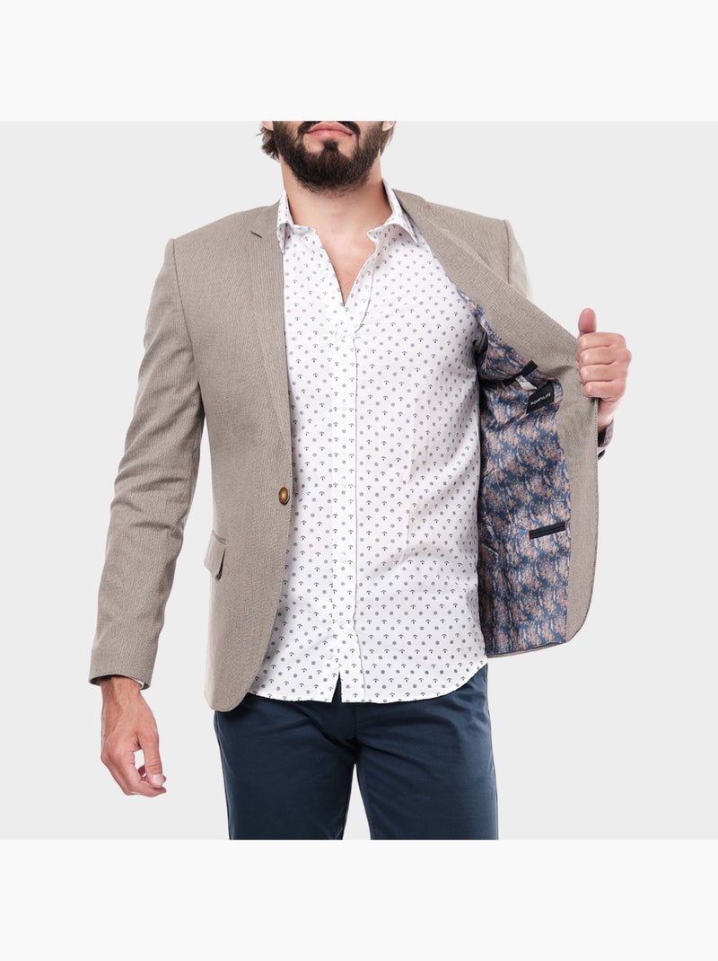 Veste de costume Beige - Kiabi