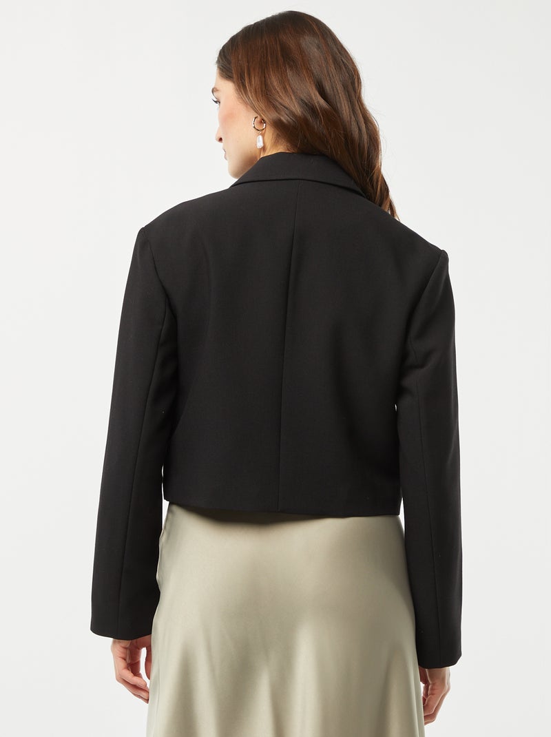 Veste de costume cropped Noir - Kiabi