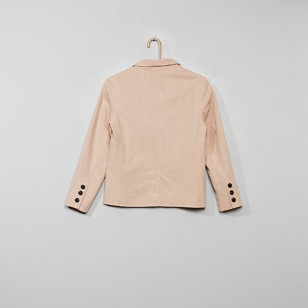 Veste De Costume Lin Et Coton Garcon Beige Kiabi 6 00