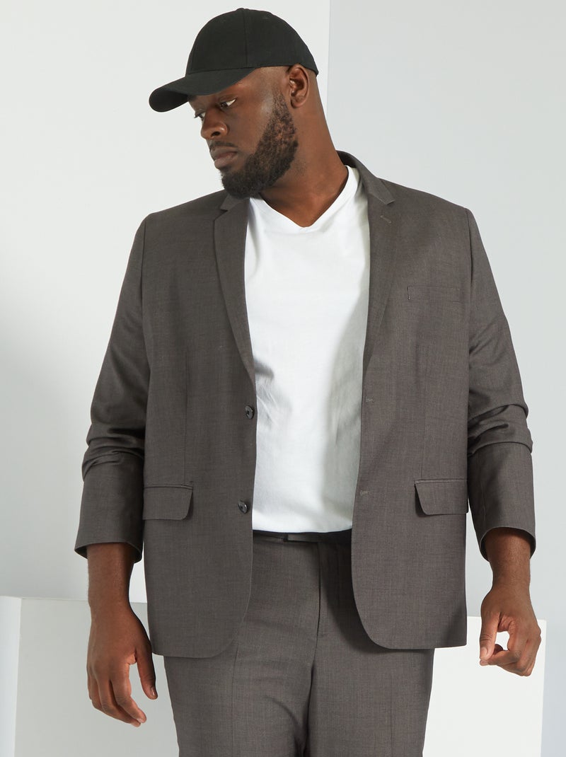 Veste de costume regular gris - Kiabi
