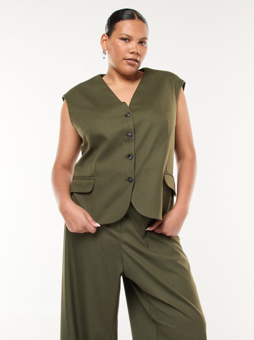 Veste de costume sans manches - Kiabi