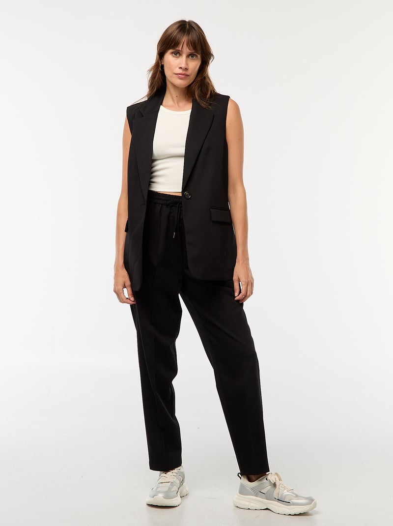 Veste de costume sans manches Noir - Kiabi
