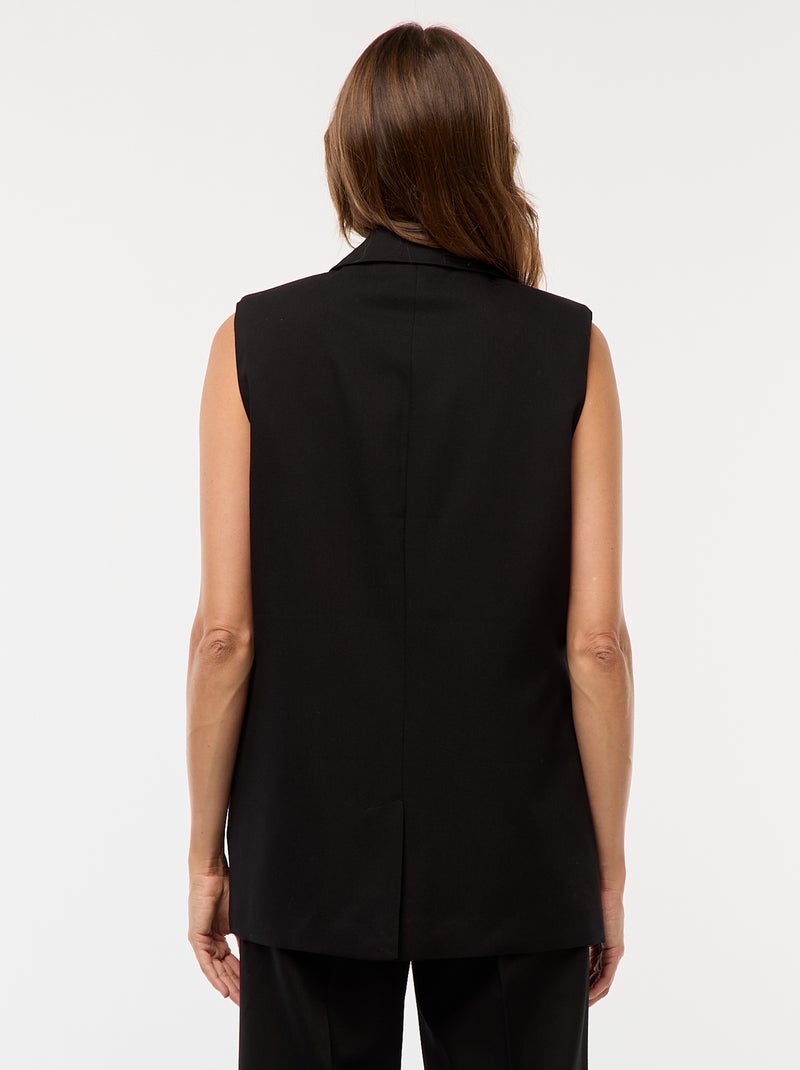 Veste de costume sans manches Noir - Kiabi