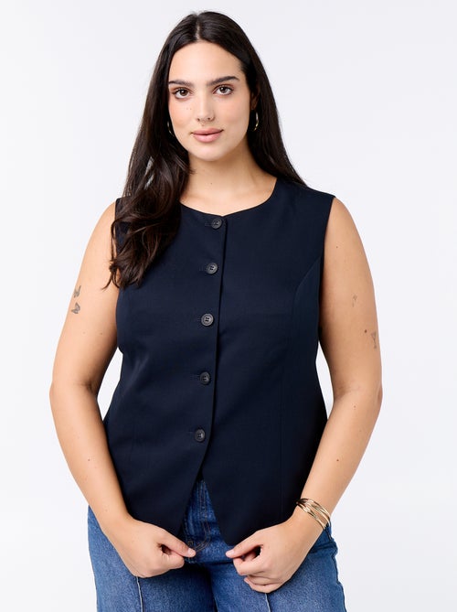 Veste de costume sans manches unie - Kiabi Veste de costume sans manches unie - Kiabi