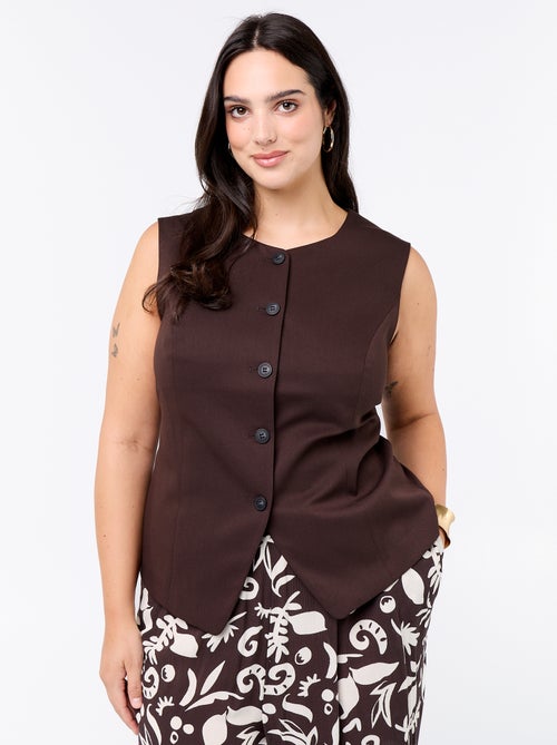 Veste de costume sans manches unie - Kiabi Veste de costume sans manches unie - Kiabi