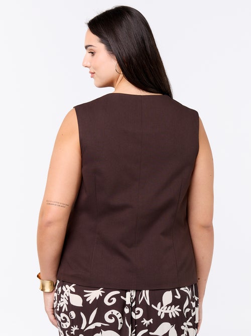 Veste de costume sans manches unie - Kiabi Veste de costume sans manches unie - Kiabi