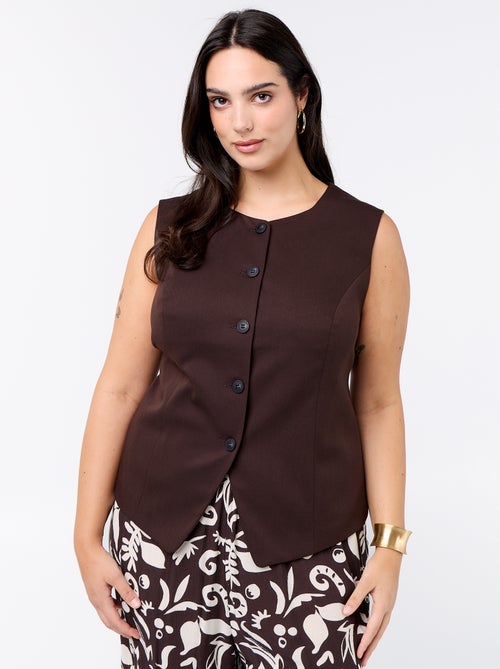 Veste de costume sans manches unie - Kiabi Veste de costume sans manches unie - Kiabi