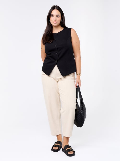 Veste de costume sans manches unie - Kiabi Veste de costume sans manches unie - Kiabi