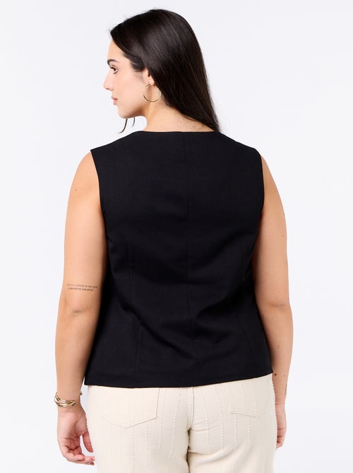 Veste de costume sans manches unie - Kiabi Veste de costume sans manches unie - Kiabi