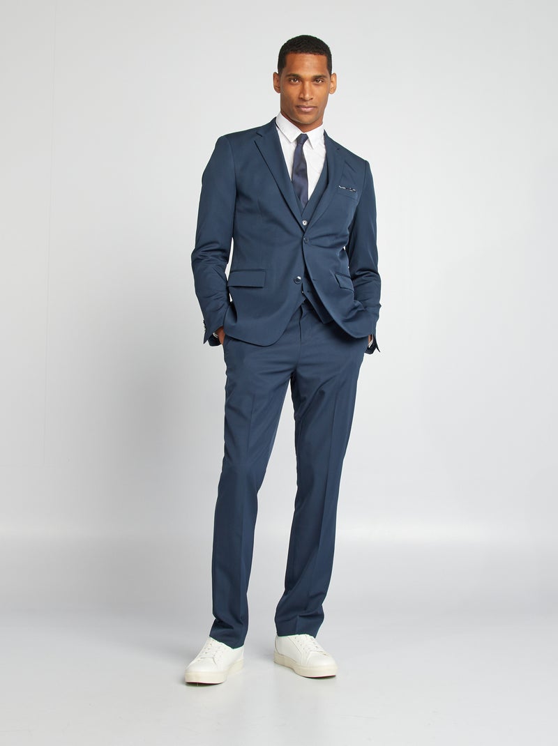 Veste de costume slim fit Bleu - Kiabi