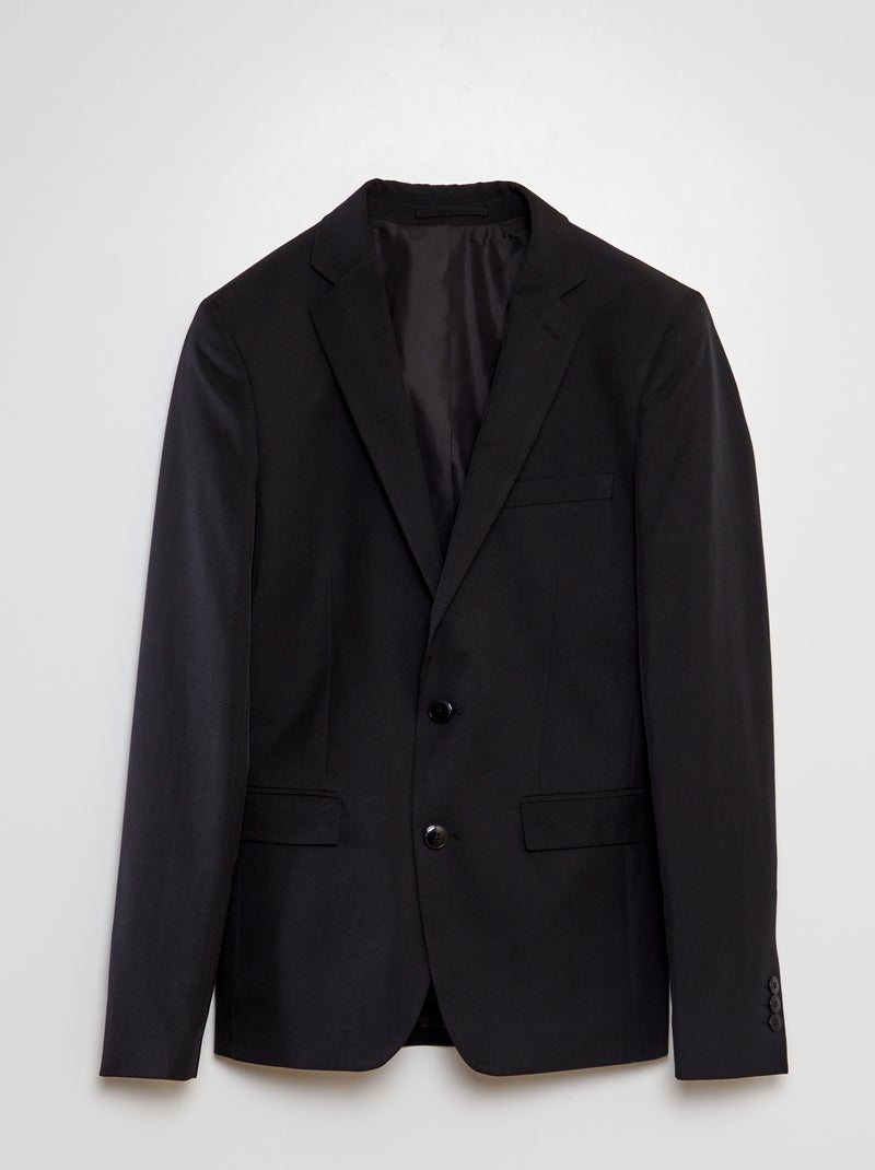 Veste de costume slim fit noir - Kiabi