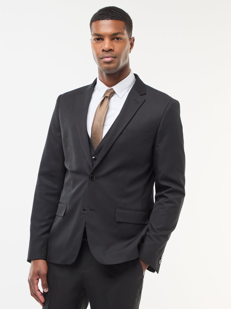 Veste de costume slim fit noir - Kiabi
