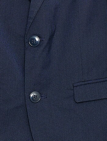 Veste de costume slim fit uni