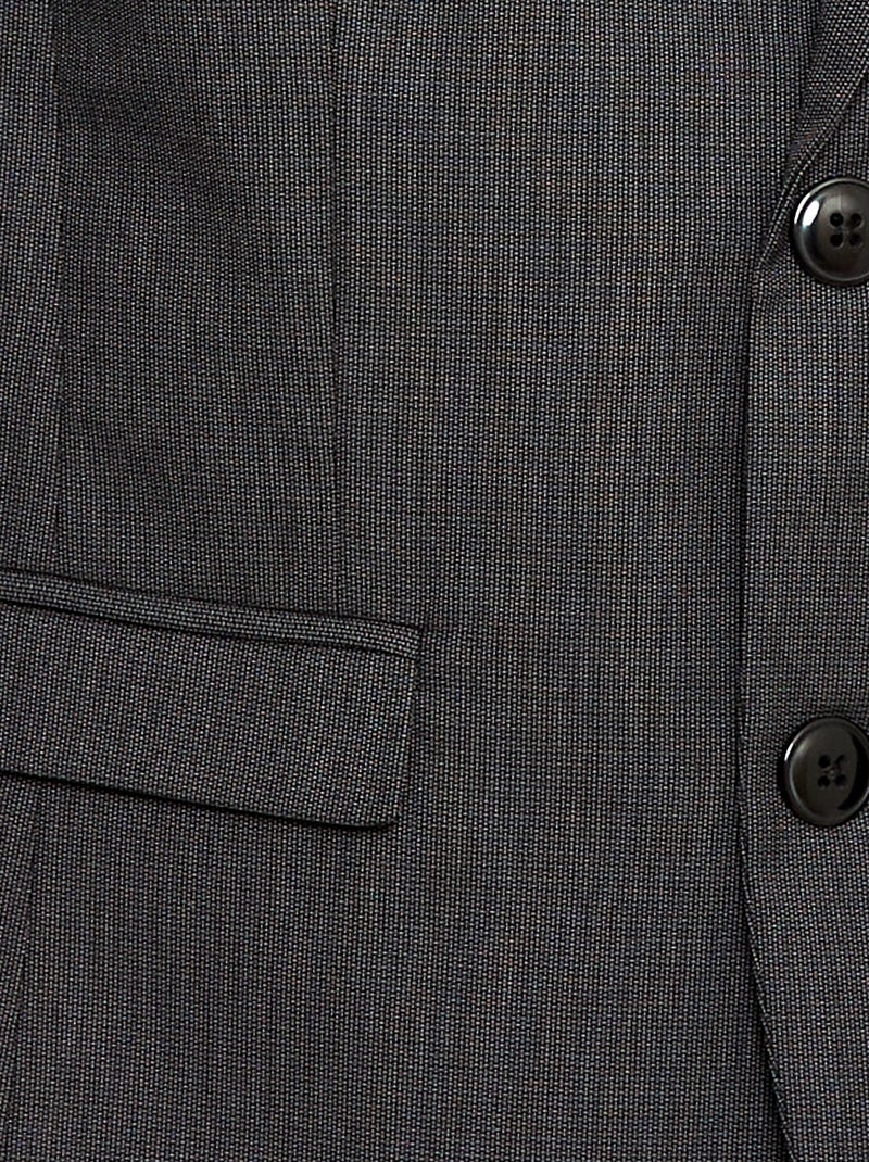 Veste de costume slim fit uni Noir - Kiabi