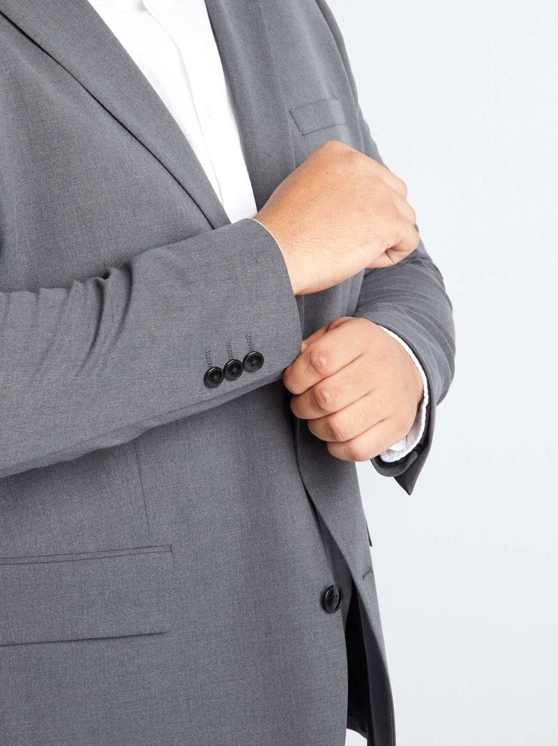 Veste de costume slim Gris - Kiabi
