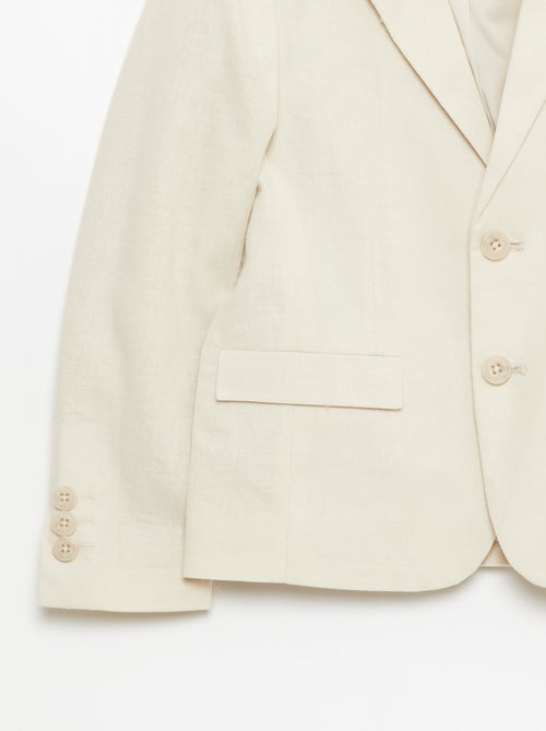 Veste de costume unie - Kiabi