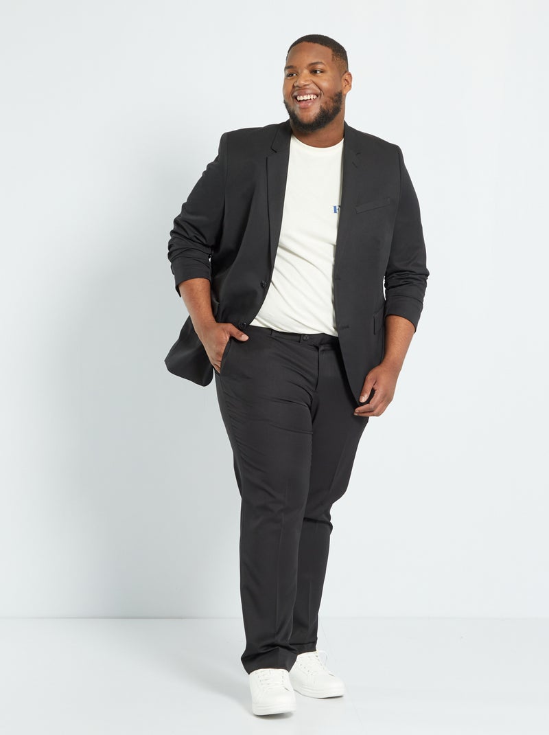 Veste de costume unie noir - Kiabi