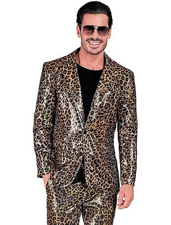 Veste de déguisement ou de soirée à imprimé léopard classique