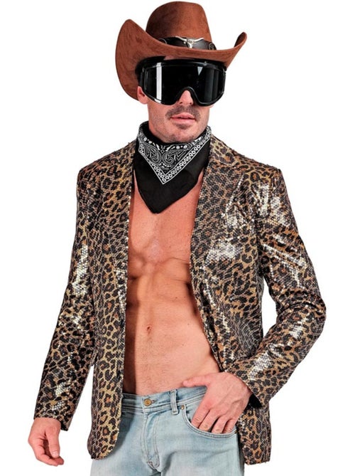 Veste de déguisement ou de soirée à imprimé léopard classique - Kiabi