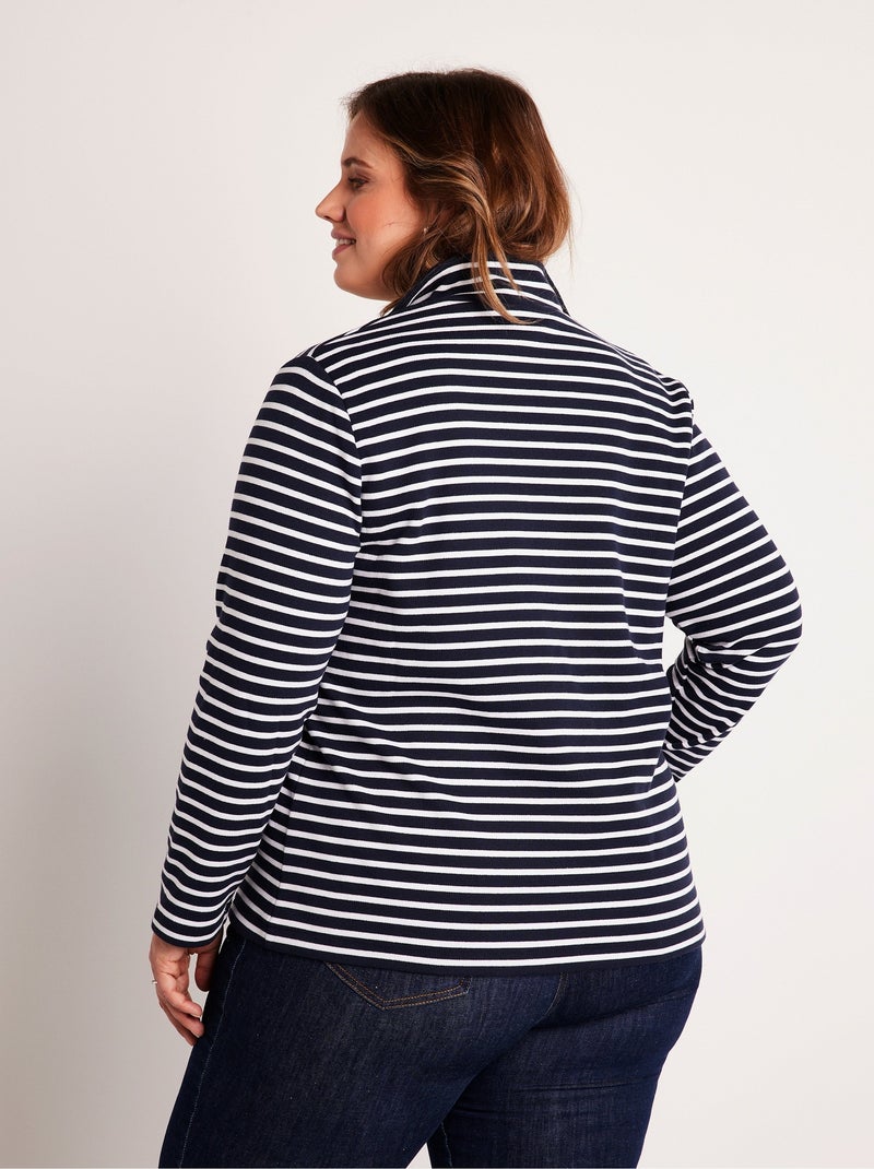 Veste de détente col montant Bleu - Kiabi