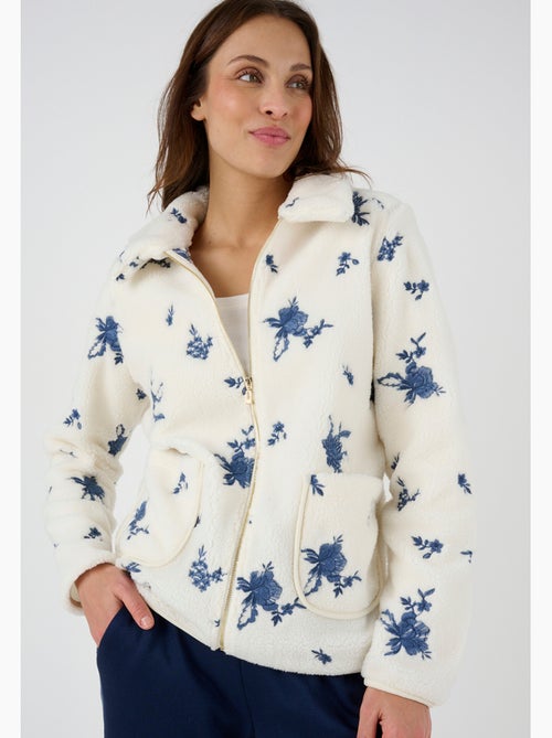 Veste de détente maille polaire brodée Thermolactyl - Happy D. by Damart - Kiabi