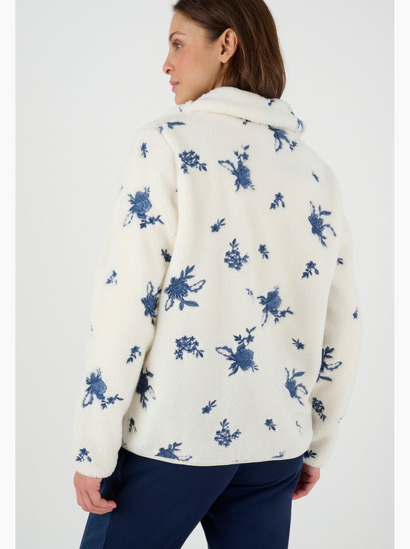 Veste de détente maille polaire brodée Thermolactyl - Happy D. by Damart Marron - Kiabi